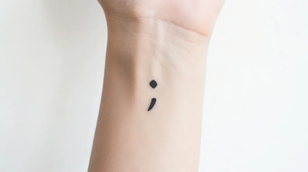 Semicolon Tattoo