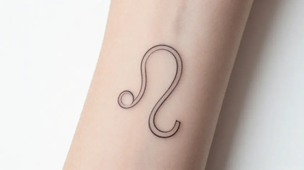 Simple Leo Symbol Outline