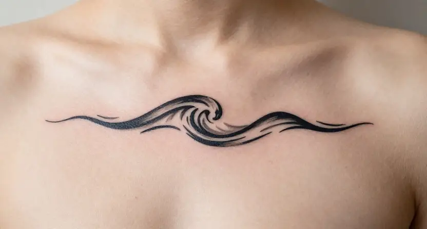 Simple Wave Tattoo Meaning and Symbolism