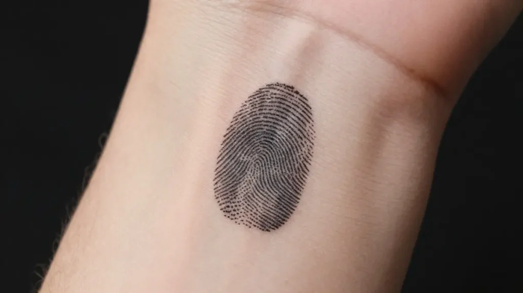 Small Fingerprint Tattoo