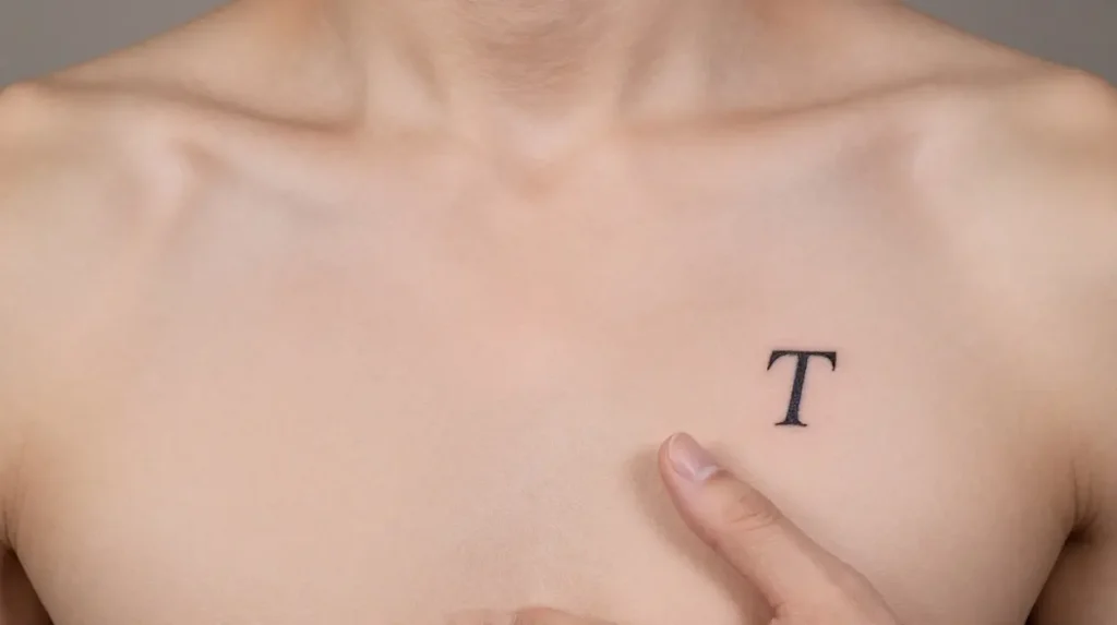 Small Initials or Letter Tattoo
