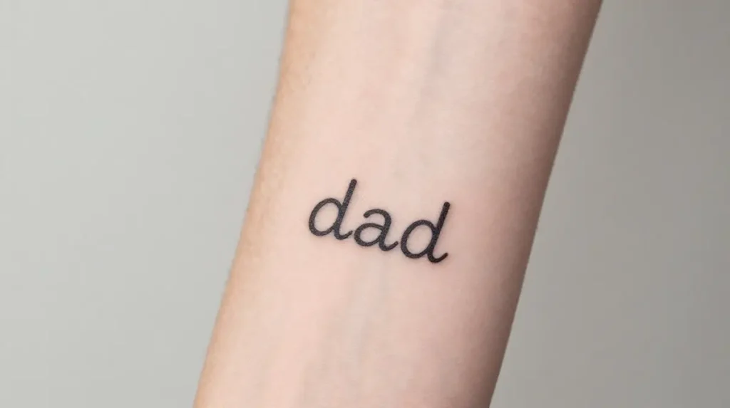 Small Minimalist Dad Tattoo