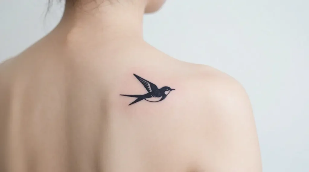 Small Shoulder Blade Back Tattoo