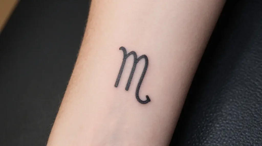 Small Virgo Wrist Tattoo
