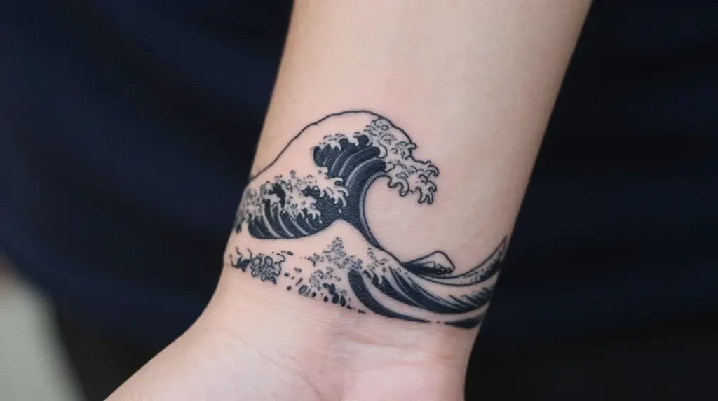 Small Wave Tattoo