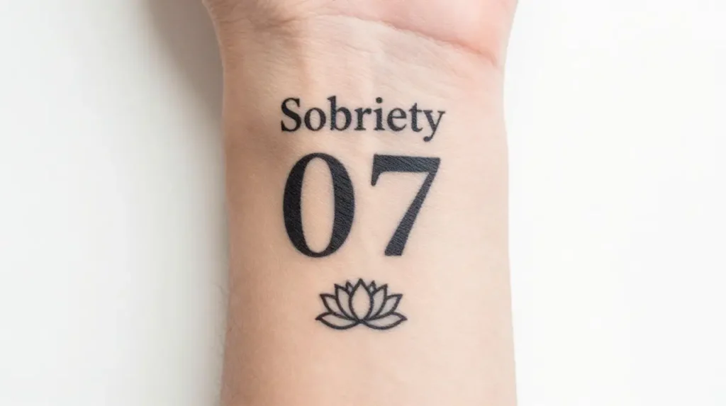 Sobriety Date Tattoo