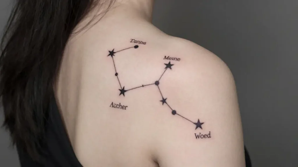 Stars and Constellation Tattoo