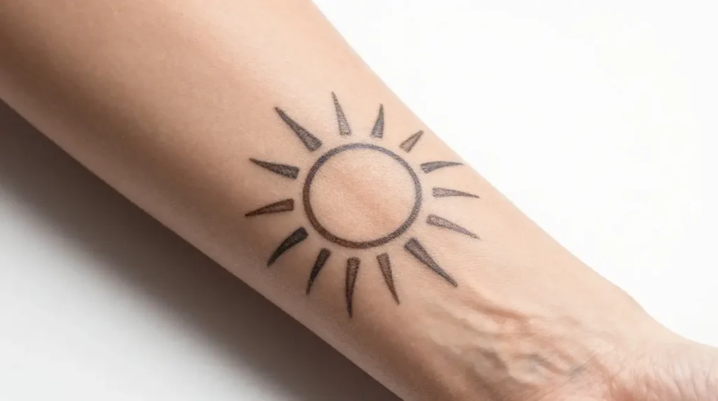 Sun Tattoo Aftercare and Longevity