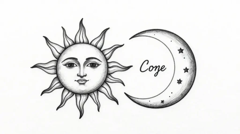 Sun and Moon Tattoo
