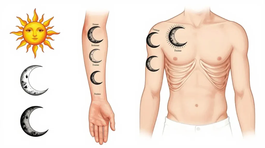 Sun and Moon Tattoo Placement Guide