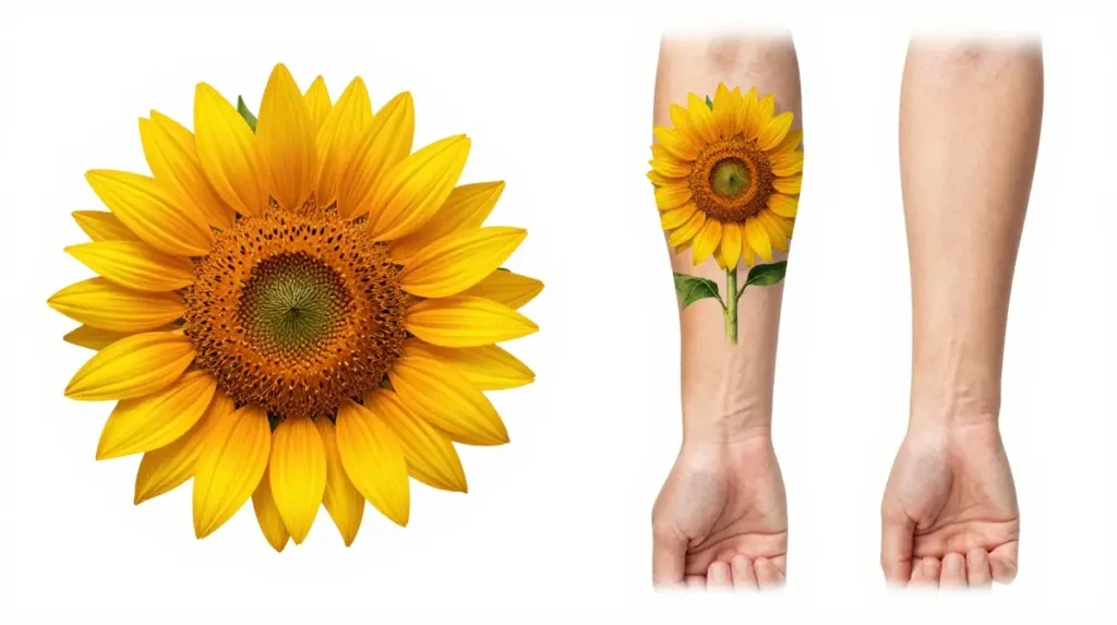 Sunflower Tattoo Placement Guide