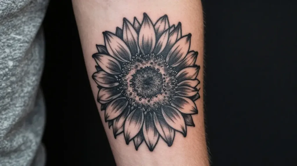 Sunflower Tattoo for Men