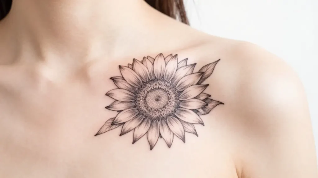 Sunflower Tattoo for Women