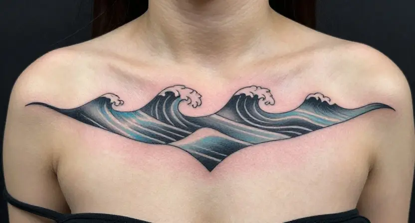 The Geometric Wave Tattoo