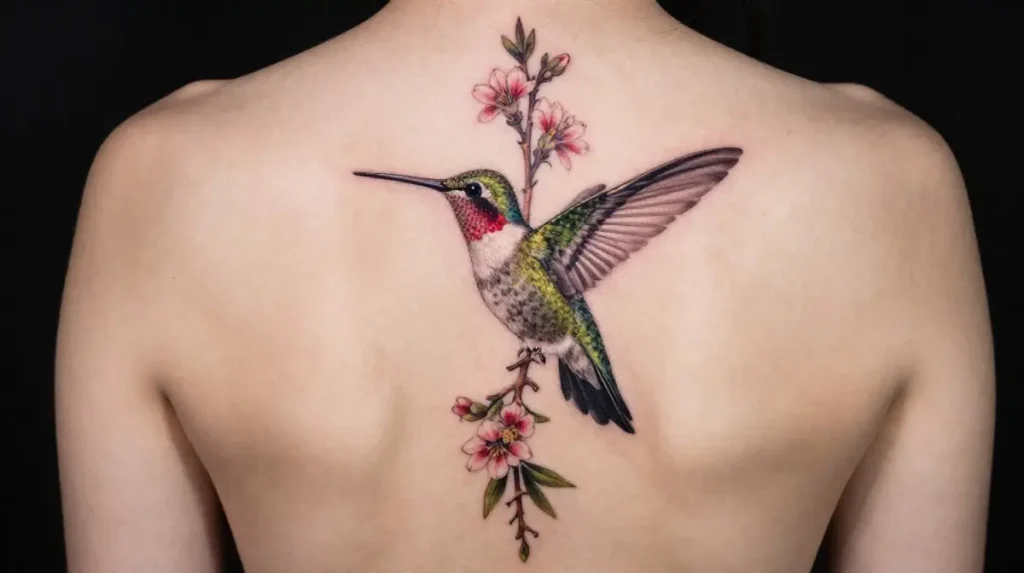 The Hummingbird Spine Tattoo