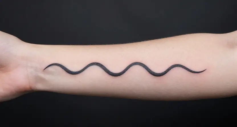 The Matching Wave Tattoo for Couples or Friends