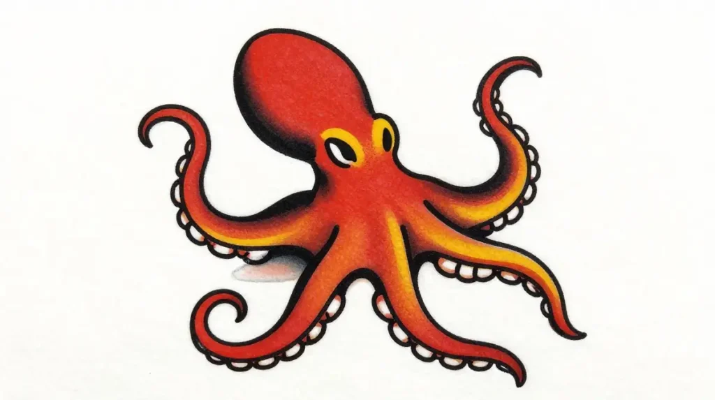 Traditional Octopus Tattoo