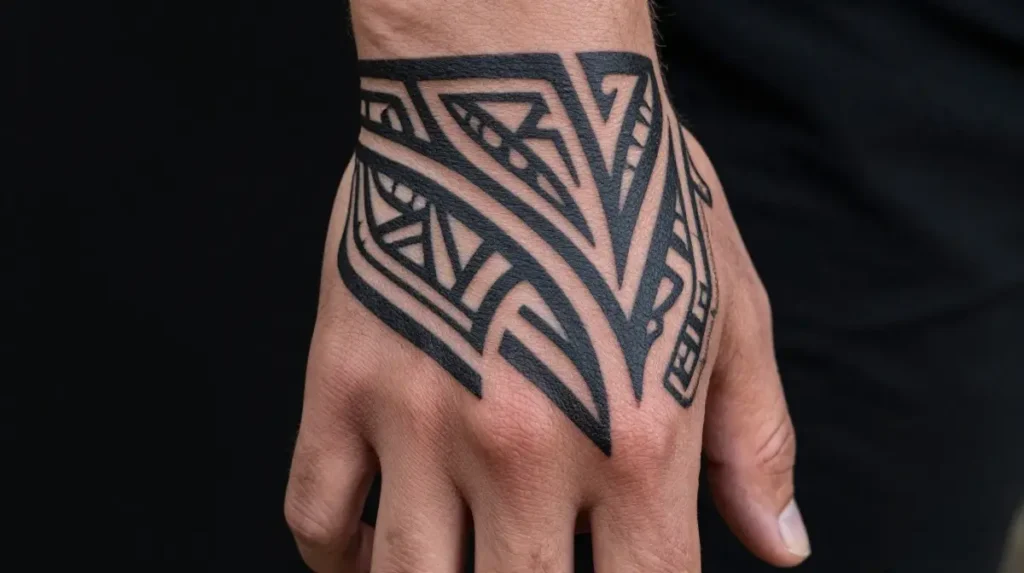 Tribal Hand Tattoo for Men