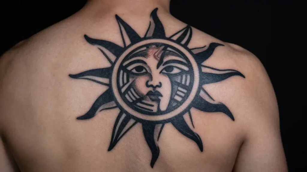 Tribal Sun Tattoo