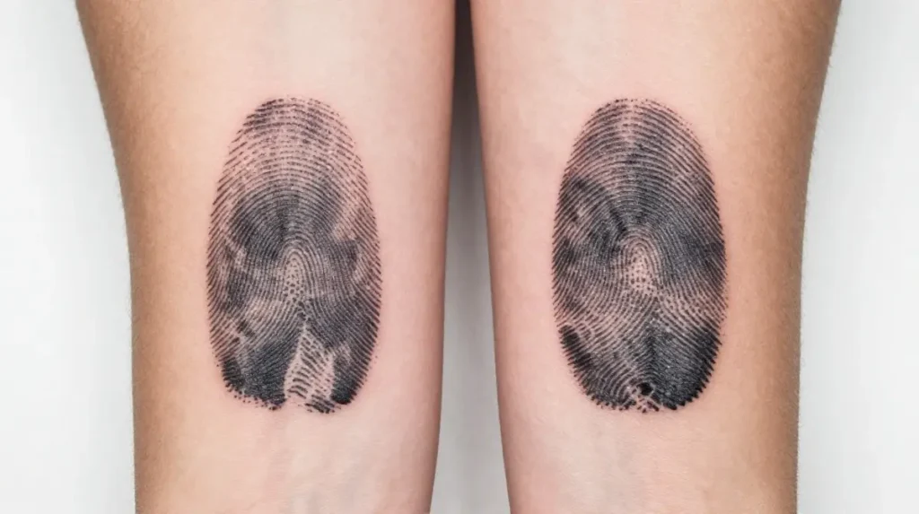 Two Fingerprints Side by Side