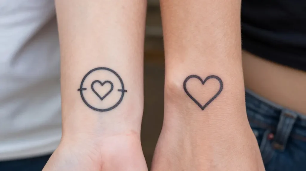 Unique Custom Design Couples Tattoos
