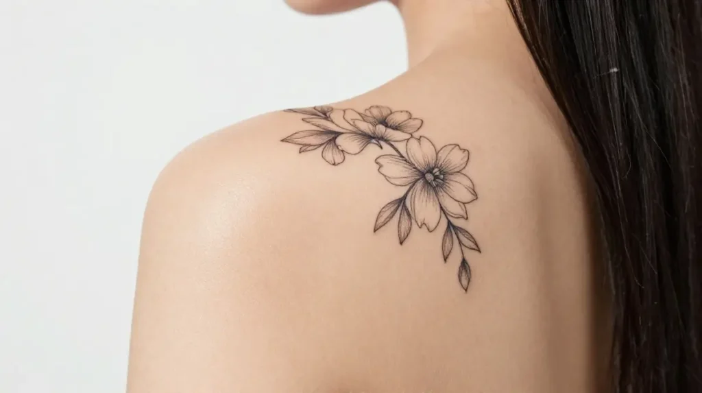 Upper Shoulder Tattoo Aftercare for Women