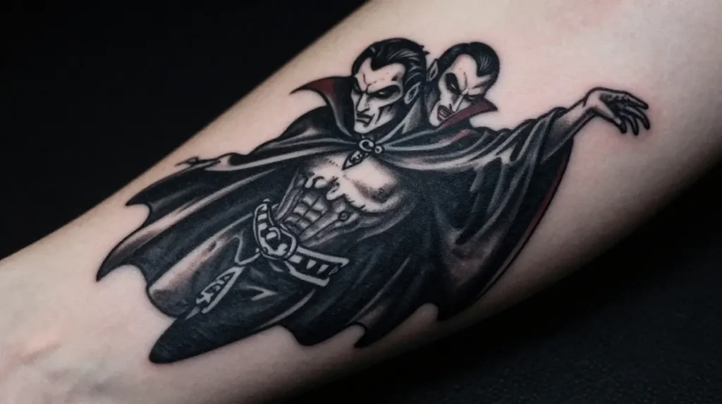 Vampire and Dracula Tattoo