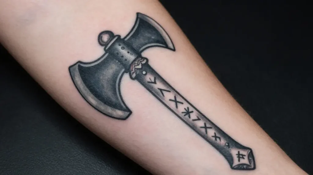 Viking Axe Tattoo