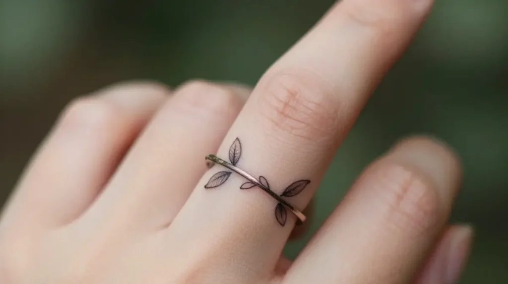 Vine Finger Tattoo