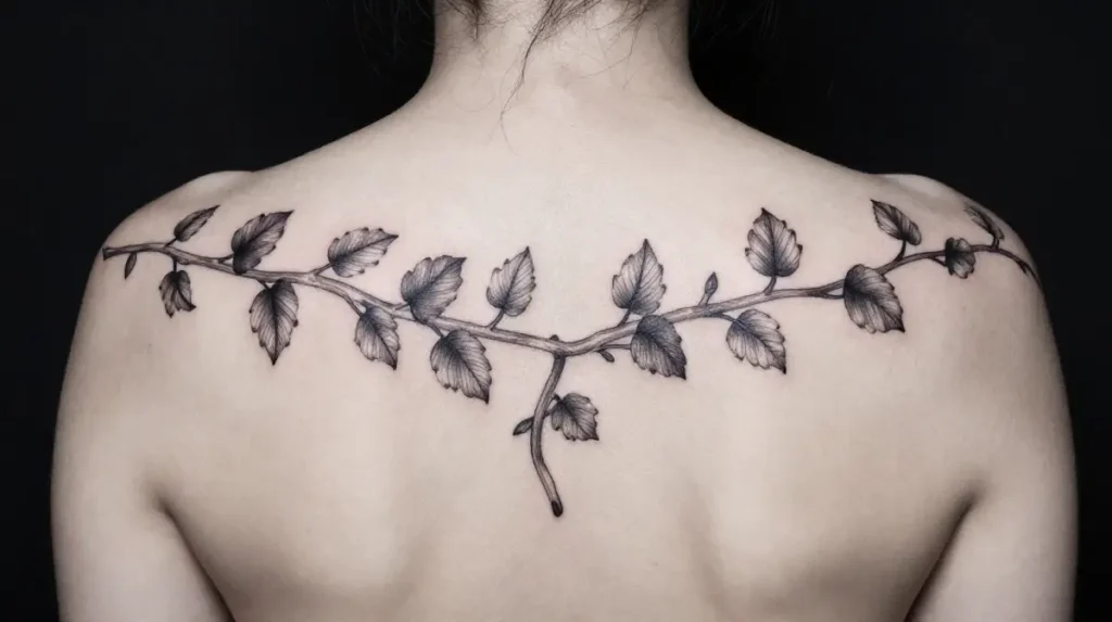 Vine Tattoo on the Back