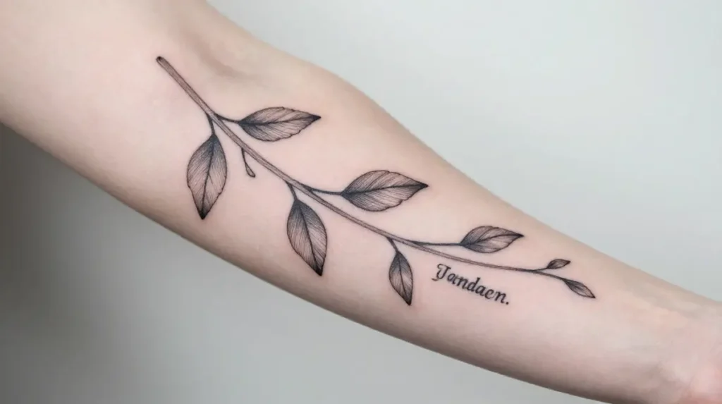 Vine Tattoo with Names