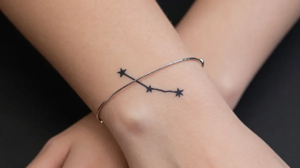Virgo Constellation Bracelet Tattoo