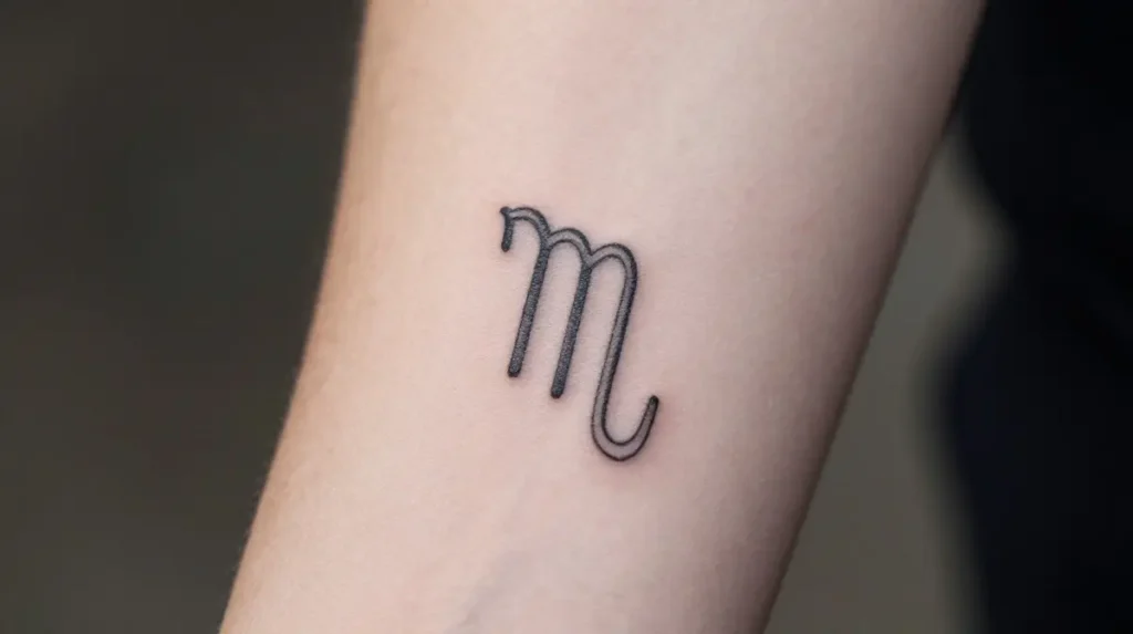 Virgo Glyph Tattoo