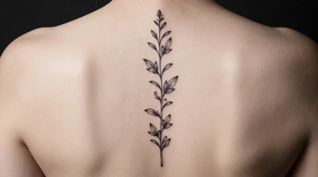 Virgo Spine Tattoo