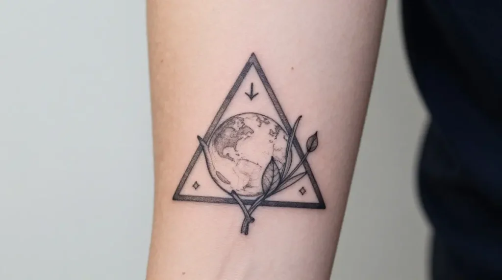 Virgo Tattoo with Earth Element