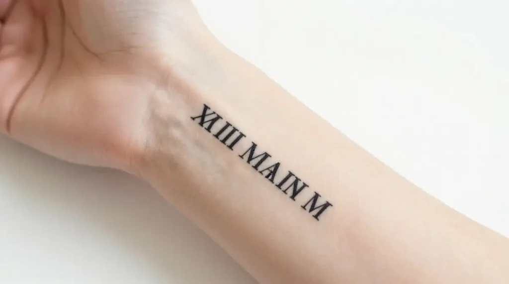 Wedding Anniversary Date Tattoo