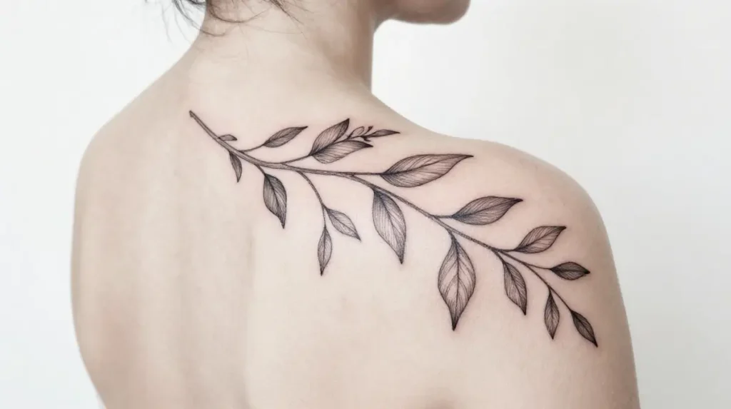 Wrap Around Upper Shoulder Tattoo