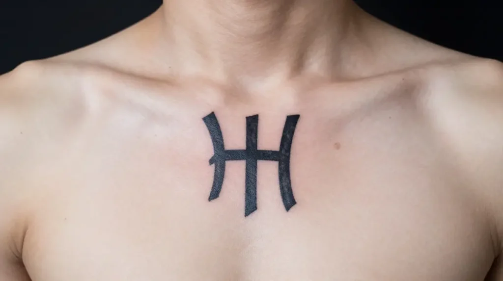 YHWH Tattoo Chest Placement