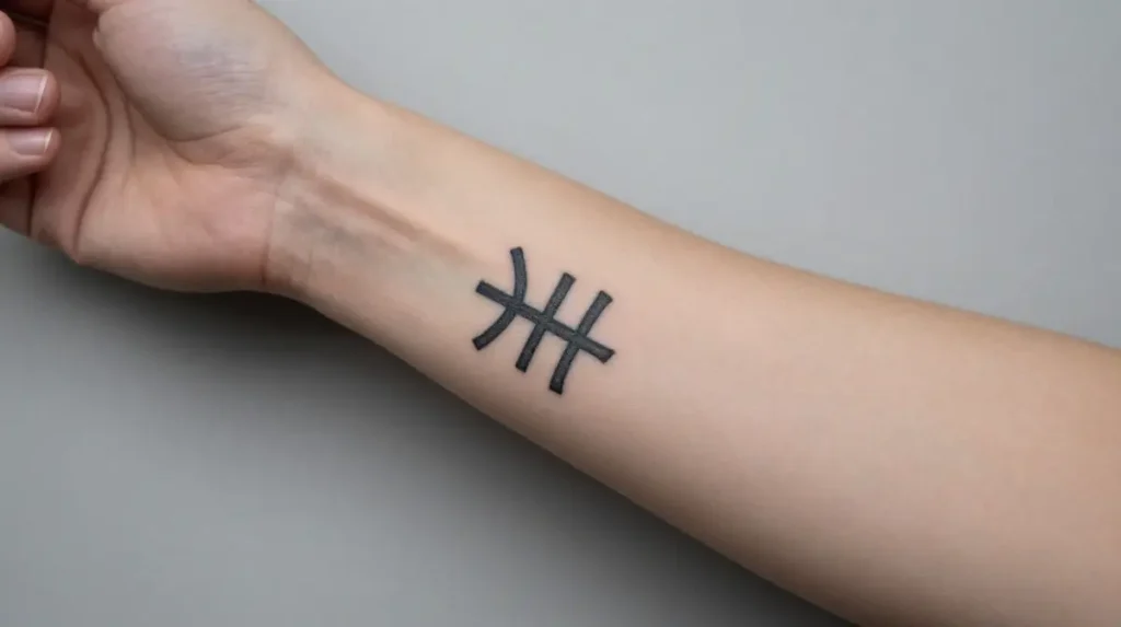 YHWH Tattoo Forearm Placement