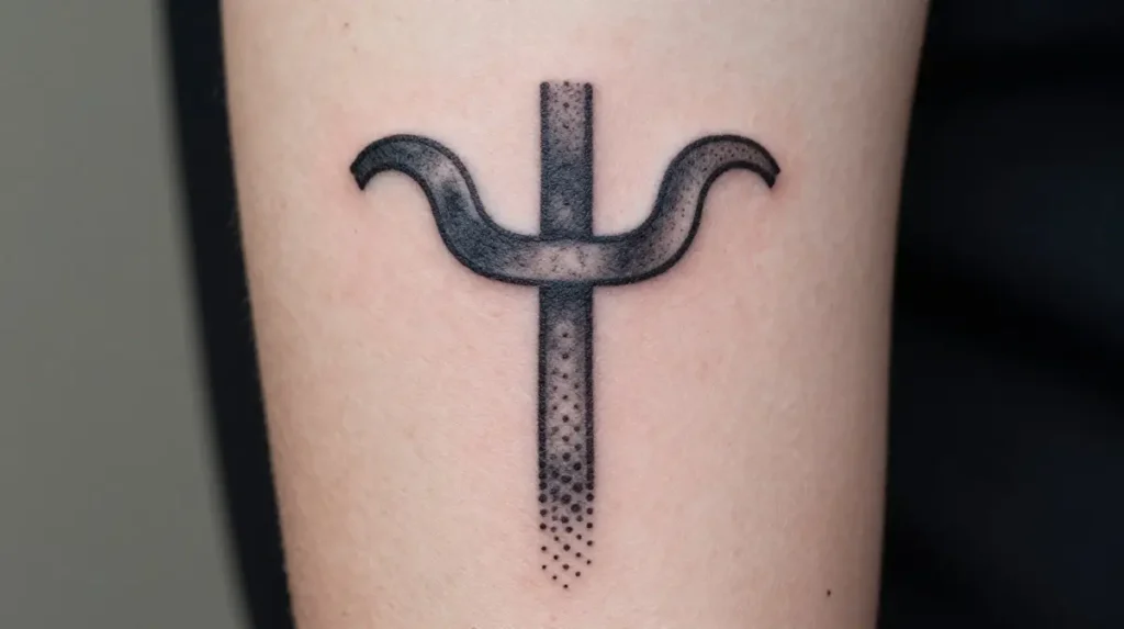 YHWH Tattoo in Dotwork Style
