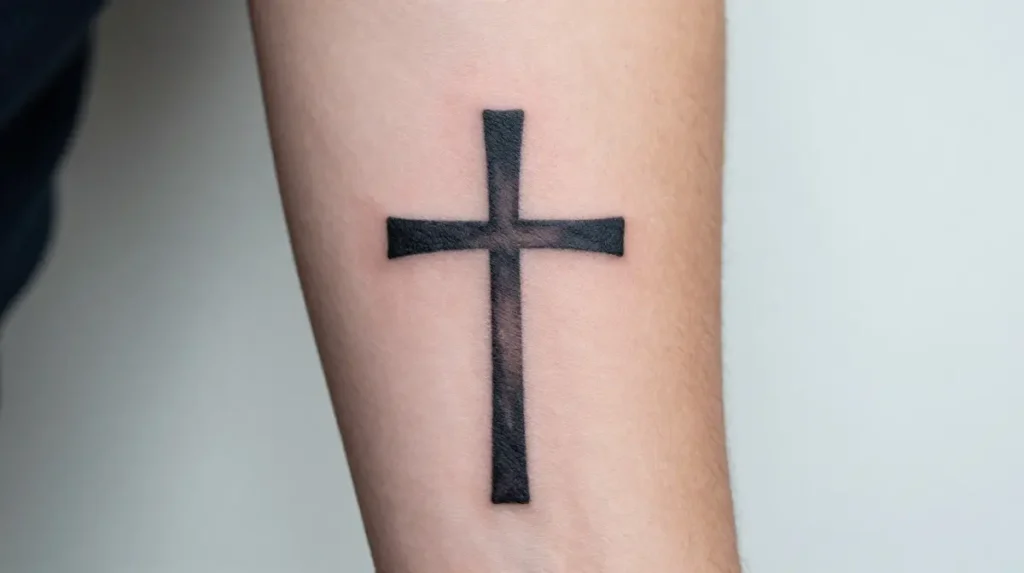 YHWH Tattoo with a Cross