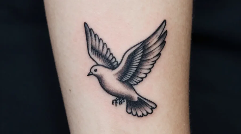 YHWH Tattoo with a Dove