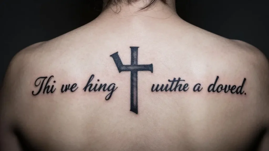 YHWH Tattoo with a Scripture Verse