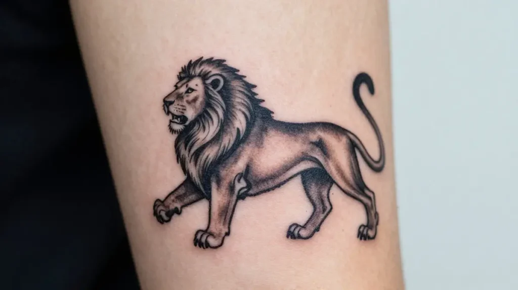 YHWH Tattoo with the Lion of Judah