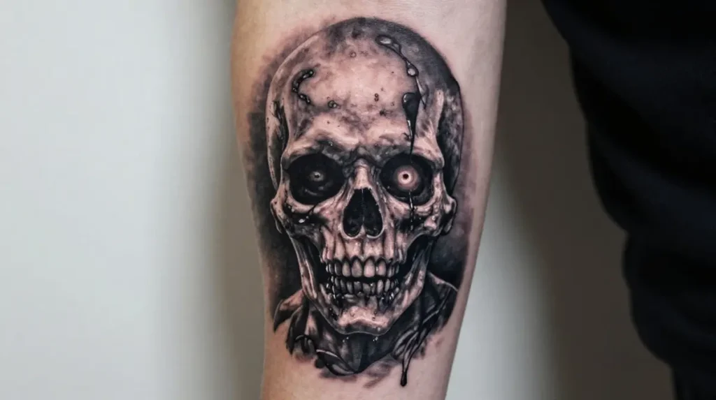Zombie Portrait Tattoo