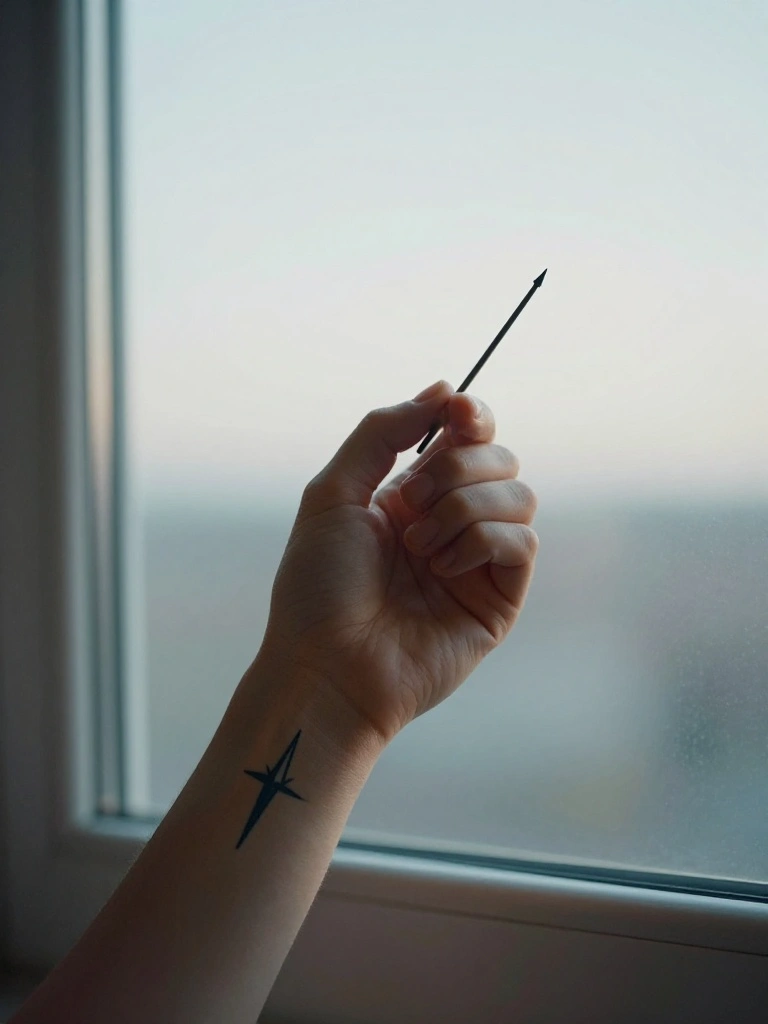The Compass Needle Points Inward — Navigating Identity Through Ink