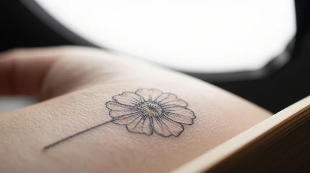 The Quiet Power of a Tiny Flower Pressed Permanently Into Your Skin