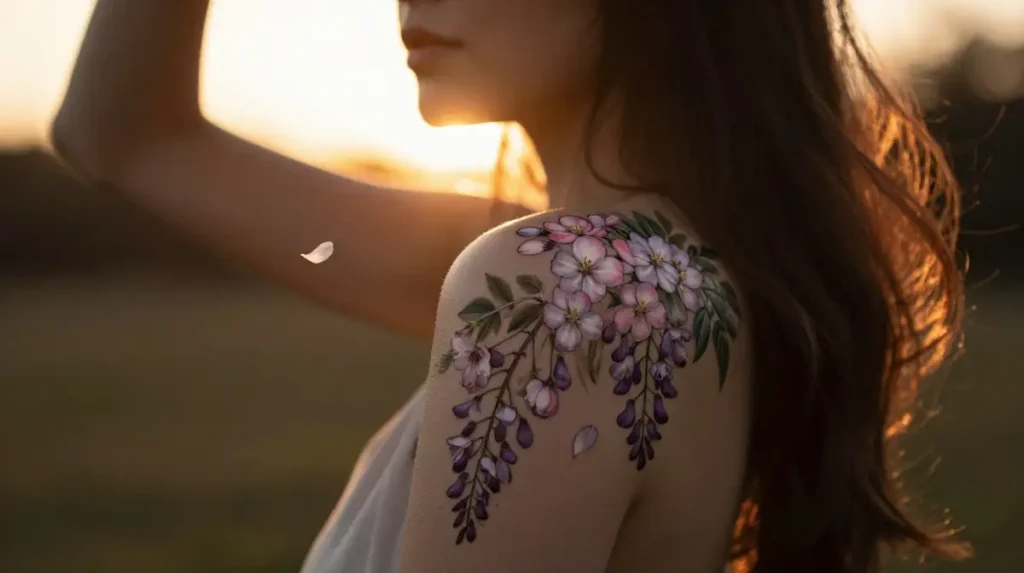 The Shoulder Is the Garden Where Floral Tattoos Truly Come Alive