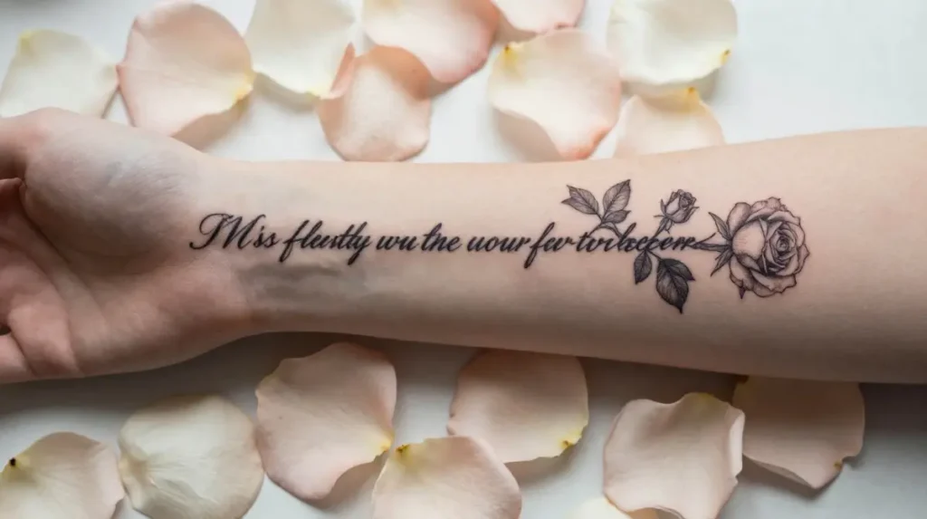 Bible Verse Tattoo Ideas for Women That Weave Scripture Into Floral Compositions