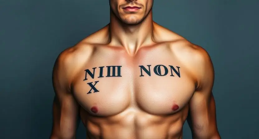 Bold Large Scale Numeral Designs That Claim Skin as a Classical Monument